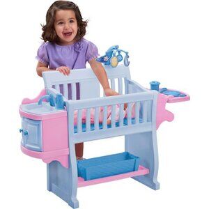 American Plastic Toys Kids’ My Very Own Nursery Baby Doll Playset, Furniture